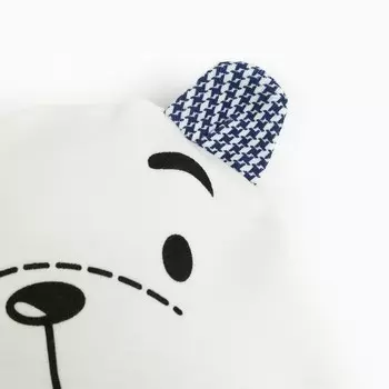 Шапочка детская, цвет белый/синий, размер 40-44