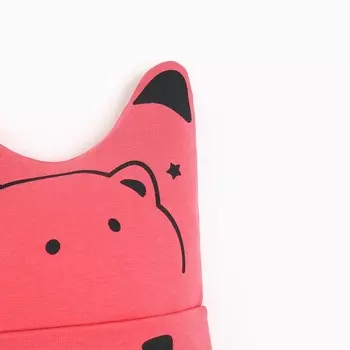 Шапочка детская, цвет коралловый, размер 40-44