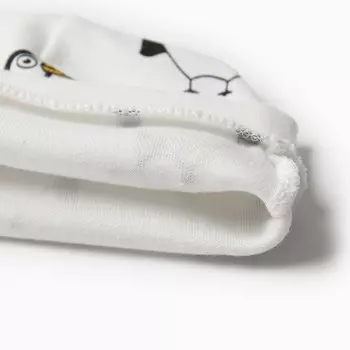 Шапочка детская, цвет молочный, б/р (0-12 мес)