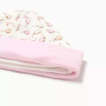 Шапочка детская, цвет розовый/шарики, размер 36-40