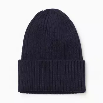 Шапочка детская, размер 52-54, тёмно-синяя