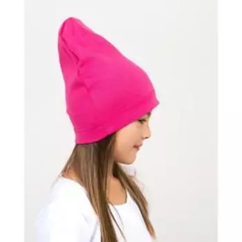 Шапочка для девочки, цвет фуксия, размер 46-50
