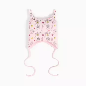 Шапочка для девочки, цвет розовый, размер 44-46