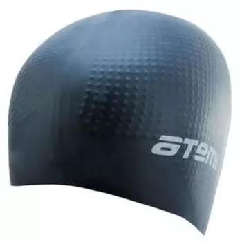 Шапочка для плавания Atemi DC502, силиконовая массажная, цвет чёрный