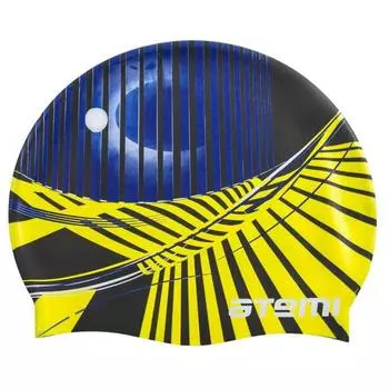 Шапочка для плавания Atemi PSC422, силикон, цвет чёрный