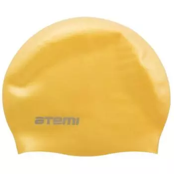 Шапочка для плавания Atemi SC307, силикон, цвет жёлтый