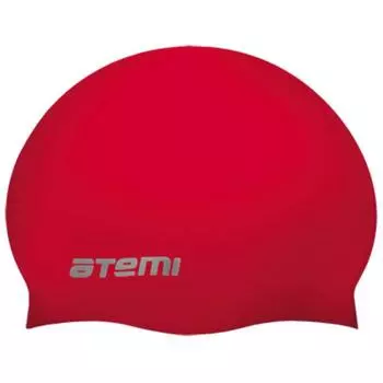 Шапочка для плавания Atemi SC309, силикон, цвет красный