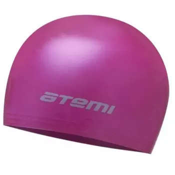 Шапочка для плавания Atemi, TC404, тонкий силикон, малиновый