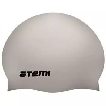 Шапочка для плавания Atemi, TC408, тонкий силикон, цвет серебро
