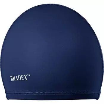 Шапочка для плавания Bradex, полиамид, темно-синяя