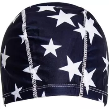 Шапочка для плавания Bradex, полиэстер, сине-белая