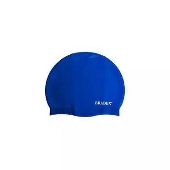 Шапочка для плавания Bradex, силиконовая, синяя