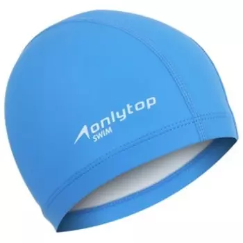 Шапочка для плавания взрослая ONLYTOP, тканевая, обхват 54-60 см