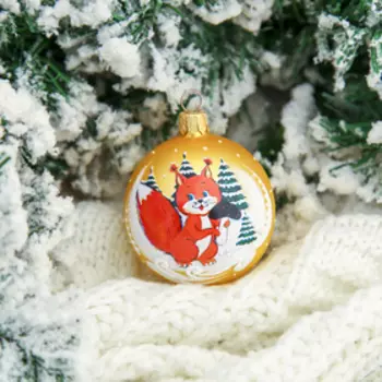 Шар "Бельчонок" 6,5 см микс