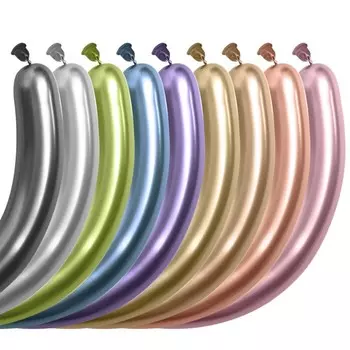 Шар для твистинга 260", хром, набор 50 шт., МИКС