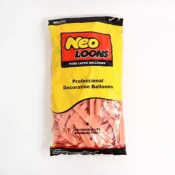 Воздушные шары для моделирования 125 см, d=7.5 см, 100 шт., цвет персик