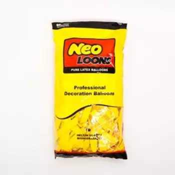 Воздушные шары для моделирования 125 см, d=7.5 см, 10 шт., пастель, жёлтые