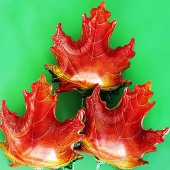 Шар фольгированный 10" «Лист кленовый»