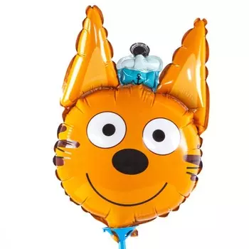 Шар фольгированный 11" «Три Кота. Коржик», голова, мини-фигура, набор 5 шт.