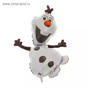 Шар фольгированный 12" «Холодное сердце. Олаф», для палочки