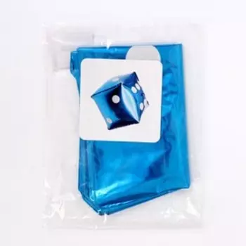 Шар фольгированный 12" «Кости», цвет синий