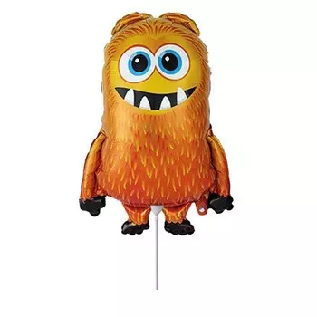 Шар фольгированный 12" «Монстр оранжевый», мини-фигура
