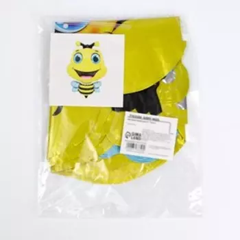 Воздушный шар фольгированный 12" «Пчела», фигура, для палочки