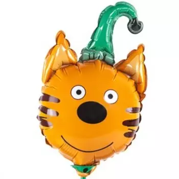 Шар фольгированный 12" «Три Кота. Компот», голова, мини-фигура, набор 5 шт.