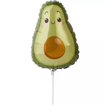 Шар воздушный фольгированный 14" «Авокадо», мини-фигура