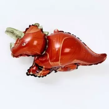 Шар фольгированный 14" «Динозавр-трицератопс»