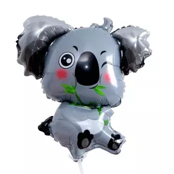 Воздушный шар фольгированный 14" «Коала», фигура, для палочки