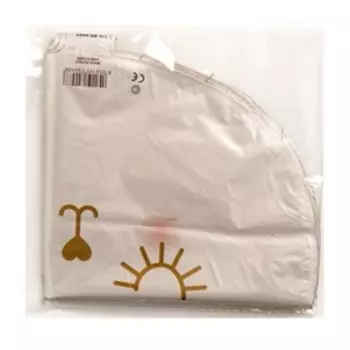 Шар фольгированный 14" «Котёнок-принцесса», фигура, цвет белый