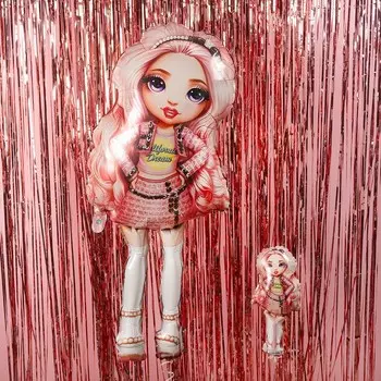 Шар фольгированный 14" мини-фигура «Rainbow High»