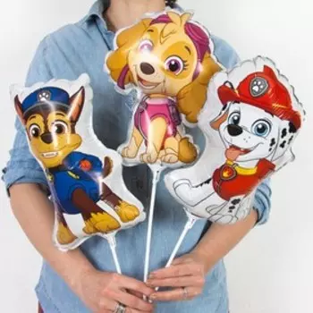 Шар воздушный фольгированный 14'' «Щенячий патруль. Гончик Чейз», мини-фигура
