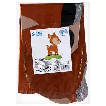 Воздушный шар фольгированный 15" «Олень», на подставке, под воздух