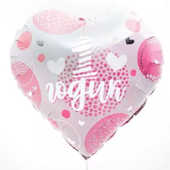 Воздушный шар фольгированный 18" «1 годик. Дочка», сердце