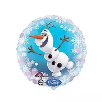 Шар фольгированный 18" Frozen "Олаф", круг