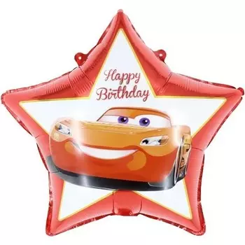 Шар фольгированный 18" «Гоночная машинка», звезда