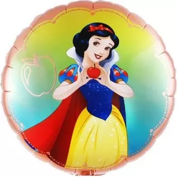 Шар фольгированный 18" круг "Белоснежка"