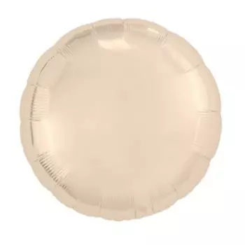 Шар фольгированный 18", круг, цвет шампань
