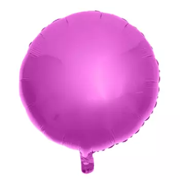 Шар фольгированный 18" «Круг» с клапаном, цвет фуксии