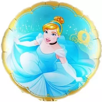Шар фольгированный 18" круг "Золушка"
