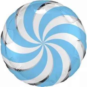 Шар фольгированный 18" «Леденец голубой», круг