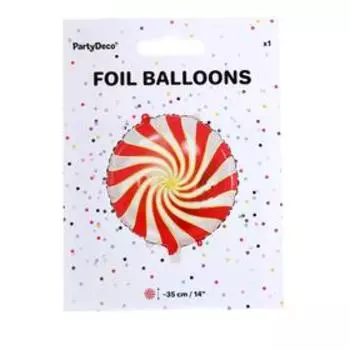 Шар фольгированный 18" «Леденец», круг, цвет красный