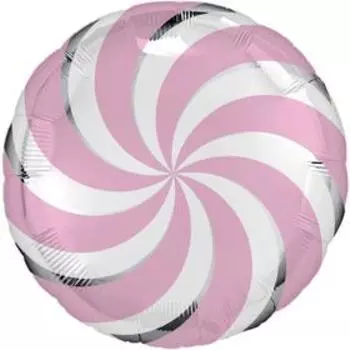 Шар фольгированный 18" «Леденец розовый», круг
