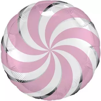 Шар фольгированный 18" «Леденец розовый», круг