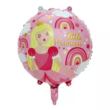 Воздушный шар фольгированный 18" «Маленькая принцесса», круг