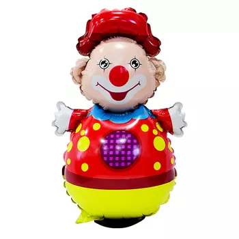 Шар фольгированный 18" «Неваляшка-клоун», под воздух