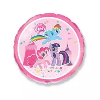 Шар фольгированный 18" «Пони», круг