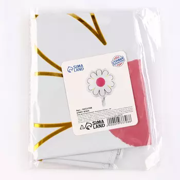 Воздушный шар фольгированный 18" «Ромашка белая», фигура